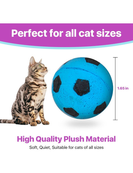 Esponjas Pelotas de Fútbol SPOT para Gatos - Paquete de 4