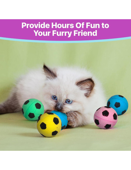 Esponjas Pelotas de Fútbol SPOT para Gatos - Paquete de 4
