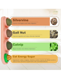 Paquete de 4 Pelotas de Hierba Gatera SINROBO - Juguetes Comestibles 2