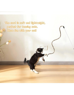 Juguetes de caña para gatos Andiker, 2 piezas, plástico, colorido 2