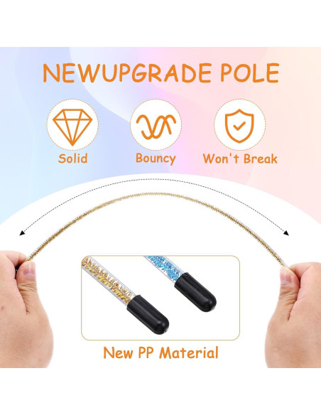 2 Varitas de Juguete para Gatos KFHENSOMR Arcoíris 39 cm 2 Varitas de Juguete para Gatos KFHENSOMR Arcoíris 39 cm