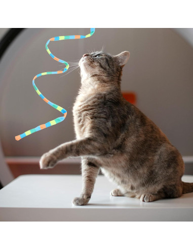 2 Varitas de Juguete para Gatos KFHENSOMR Arcoíris 39 cm