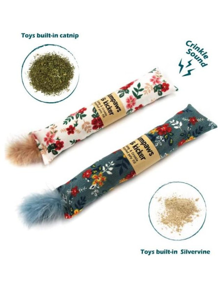 Paquete de 2 Juguetes Interactivos para Gato Jumpaws Floral Paquete de 2 Juguetes Interactivos para Gato Jumpaws Floral