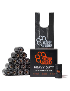 Bolsas de Poop para Perros Tuff Pets - 160 Unidades Extra Gruesas