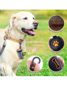 Dispensador de bolsas para excrementos de perro simpletome impermeable 2