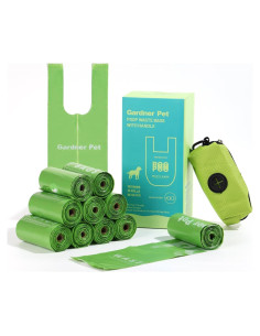 Bolsas de Excremento para Perro Gardner Pet 120 Cuentas con Dispensador