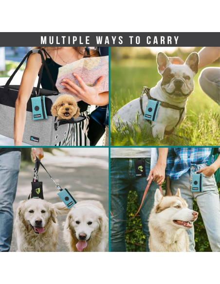 Dispensador de bolsas de excremento para perros PetAmi azul