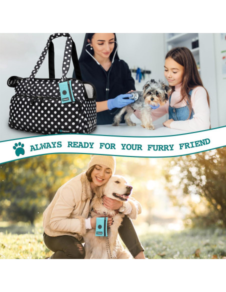 Dispensador de bolsas de excremento para perros PetAmi azul