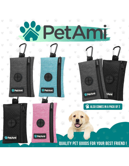Dispensador de bolsas de excremento para perros PetAmi azul