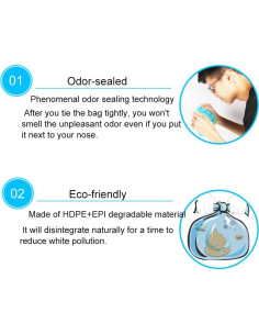 Bolsas de Desecho para Mascotas Mavere - 100 Unidades Sin Olor 2