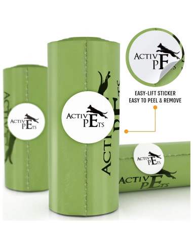 Bolsas de Desechos para Perros Active Pets - 270 Unidades, Ecológicas y Aromatizadas