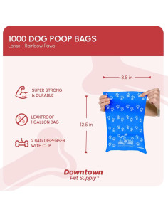 Bolsas para Excremento de Perros Suministros Centro 1000 Unidades 2