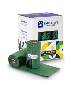 Bolsas Ecológicas para Perros Suministros Pawsitive 270 Unidades