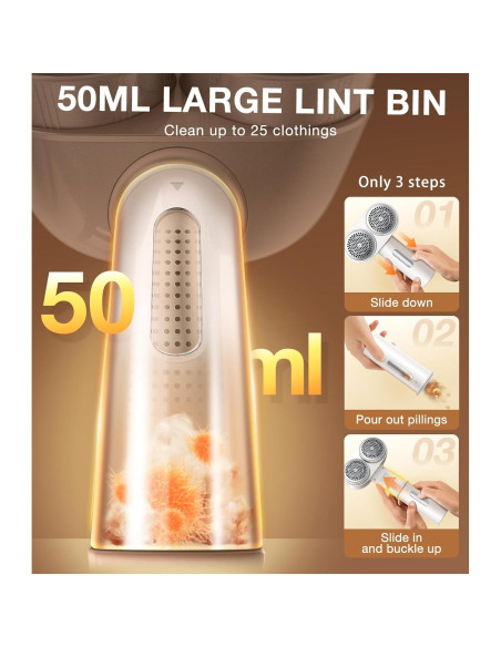 Quitapelusas TORRAS L173 Doble Cabezal Recargable 50ml