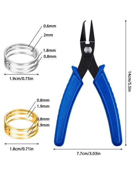 Alicates de Joyería lyfLux 2 Piezas Abrir/Cerrar Anillas