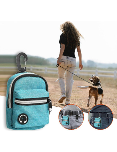 Dispensador de bolsas de excremento para perros YAFIYGI azul