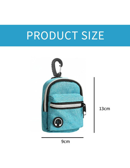 Dispensador de bolsas de excremento para perros YAFIYGI azul