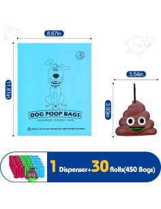 Bolsas de Excremento de Perro Letalong 450 Cuentas Aromatizadas 2