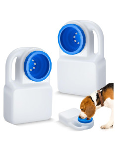 Tazón de Agua Portátil para Perros Ziliny 2 Pcs 2.84L Sin Derrames