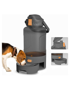 Botella de Agua para Perros ZenQeek 1.5L Portátil Gris