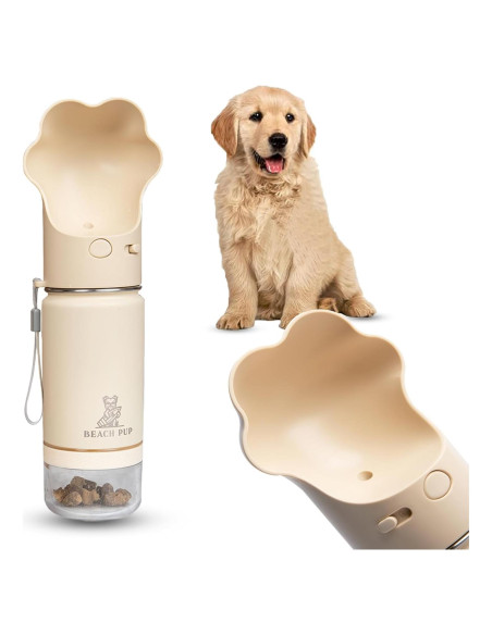 Botella de Agua para Perros Everich 295 ml con Comedero
