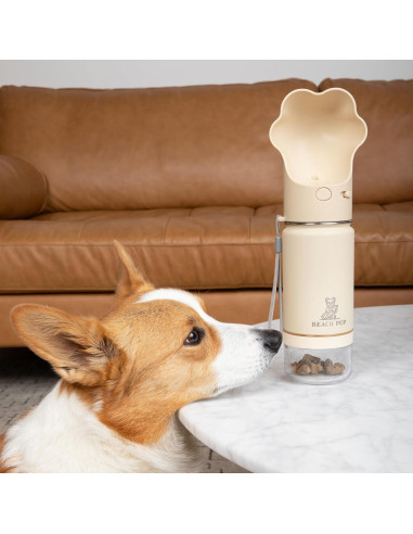 Botella de Agua para Perros Everich 295 ml con Comedero