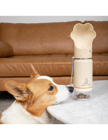 Botella de Agua para Perros Everich 295 ml con Comedero