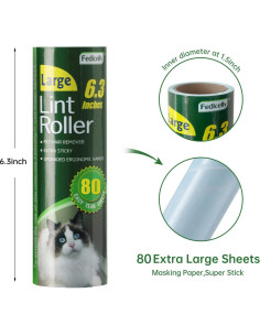 Recargas Adhesivas Rodillos Pelusa Fedicelly 4x80 Hojas 2