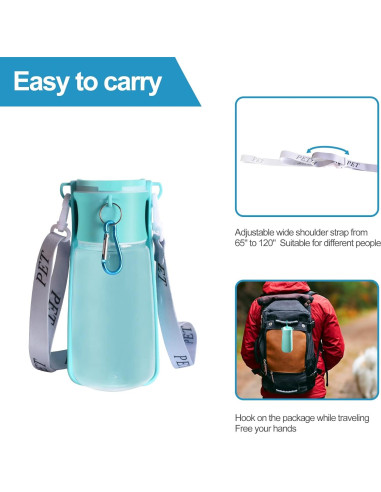 Botella de Agua Portátil para Perros SHAFGO 550 ML