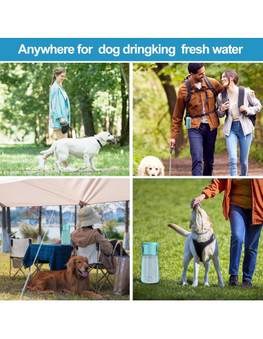 Botella de Agua Portátil para Perros SHAFGO 550 ML