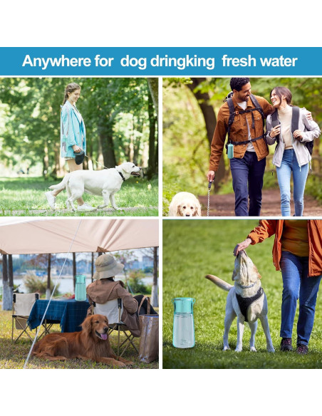 Botella de Agua Portátil para Perros SHAFGO 550 ML