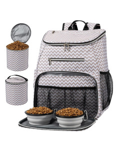 Mochila de Viaje para Perros BAGLHER 33x18x41cm con Cuencos