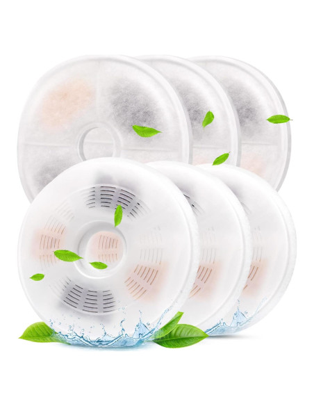 Filtros de Agua para Gatos Petilog - Paquete de 6 Filtros