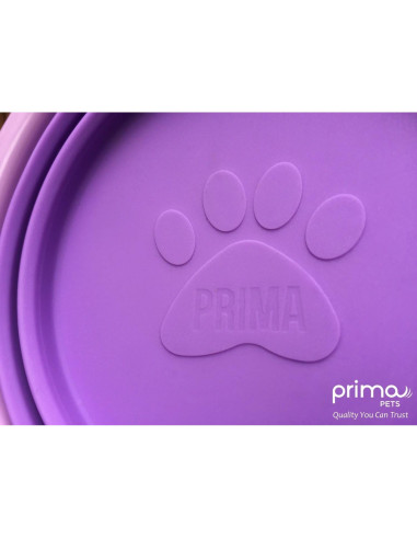 Tazón de Viaje Plegable Prima Pets 1.5 Tazas Púrpura - 2 Paquete