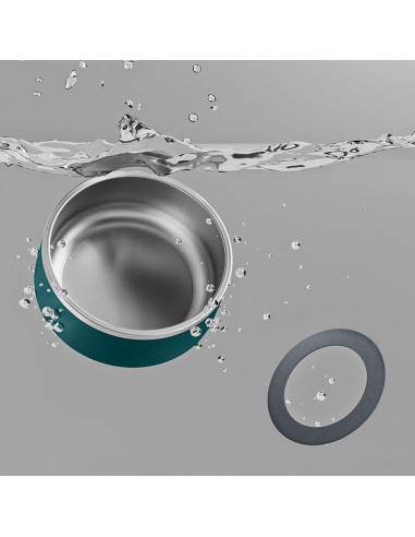 Cuenco de Perro YINGFAN Acero Inoxidable 32 oz Antideslizante Verde