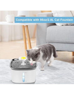 Filtros de agua para gatos Bravelk 16 unidades 2.8L 2