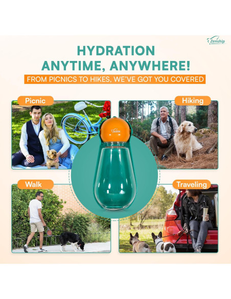 Dispensador de Agua Plegable para Perros Zenship 18.5x8.9cm