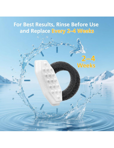 Paquete de 50 filtros y esponjas para fuente de agua para gatos Rellaty