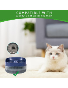 Paquete de 9 Filtros de Espuma Katlikatqi para Fuente de Agua 2