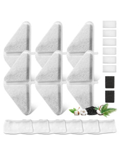 6 Filtros de Reemplazo para Fuente de Agua GISOFIK 7L