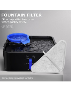 Paquete de 12 Filtros de Reemplazo para Fuentes de Agua ITSCUTE 7L 2