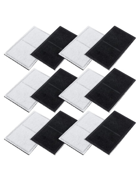 Filtro de agua para gatos CHNLML, 12 unidades, carbón activado