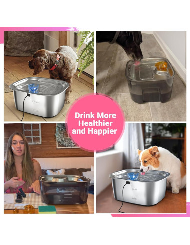 Filtros de Reemplazo PETDOTT para Fuente de Agua para Perros - 4 Paquetes