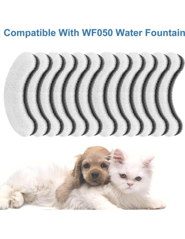 Filtros de Agua para Mascotas HZPOWEN WF050 - Paquete de 12