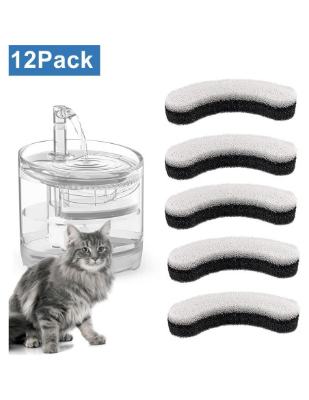 Filtros de Agua para Mascotas HZPOWEN WF050 - Paquete de 12