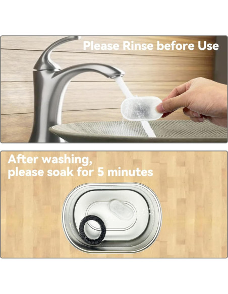 Filtros de agua para gatos SOOFPET, 24 piezas (12 carbón + 12 esponja)