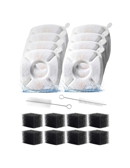 18 Filtros de Agua para Gatos Zeewoo 2.8L Triple Filtración