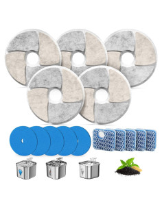 Filtros de agua para mascotas Baofum 5 unidades 10.4 cm