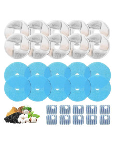 Juego de 10 Filtros de Reemplazo ZEKIRY para Fuente de Agua 2.2L