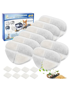 Filtros de Reemplazo para Fuente de Agua para Perros FEELNEEDY 8 Unidades